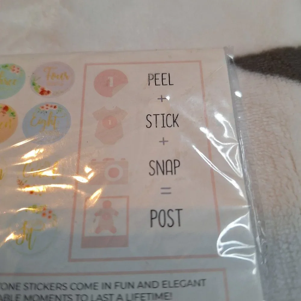 Baby Nest-Baby Monthly Milestone Stickers Set of 15 4